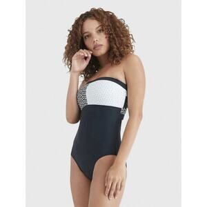 Tommy Hilfiger NWT Sky Captain Bandeau One Piece Swim Size M
